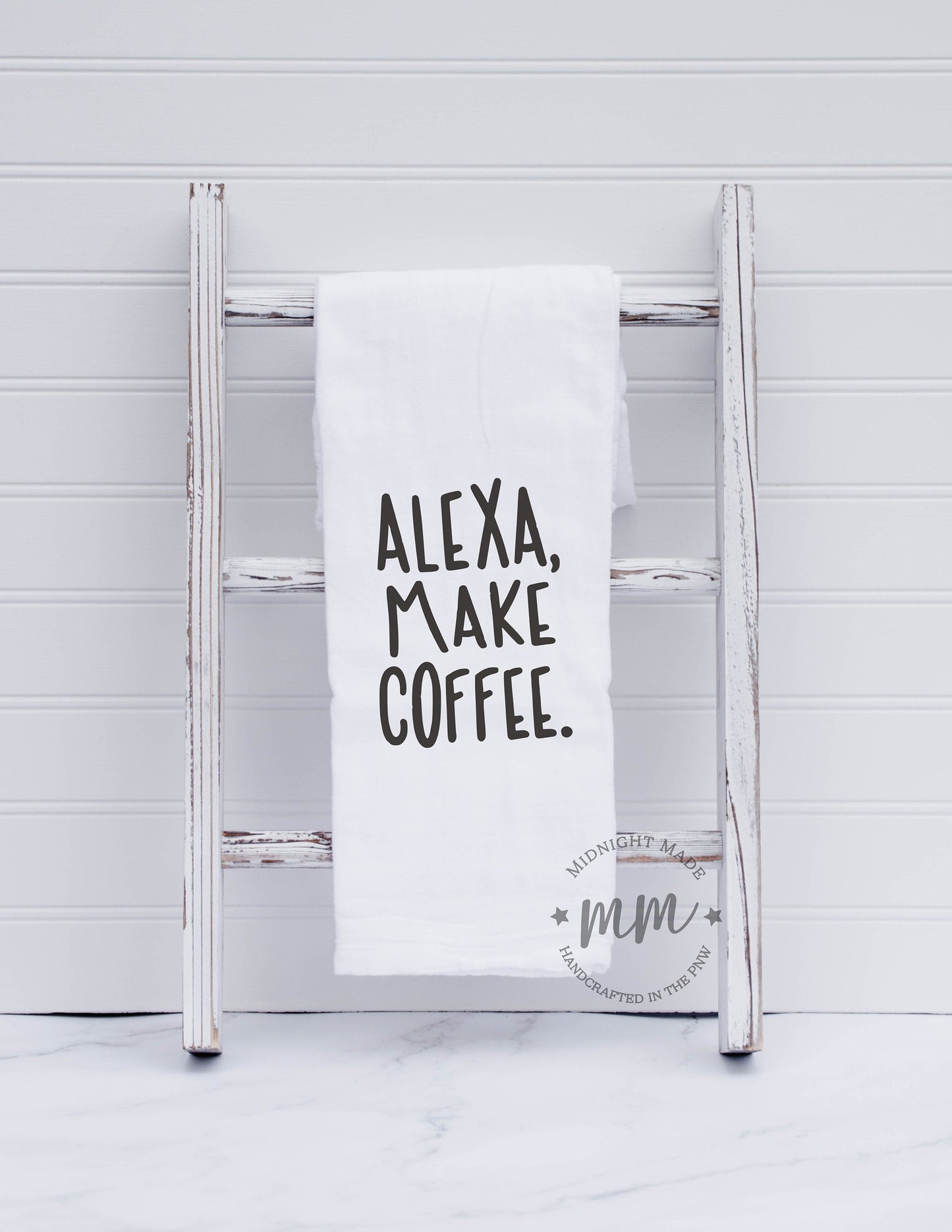 I love coffee more than people kitchen towel, funny towel, novelty towel Alexa wine Midnight Made