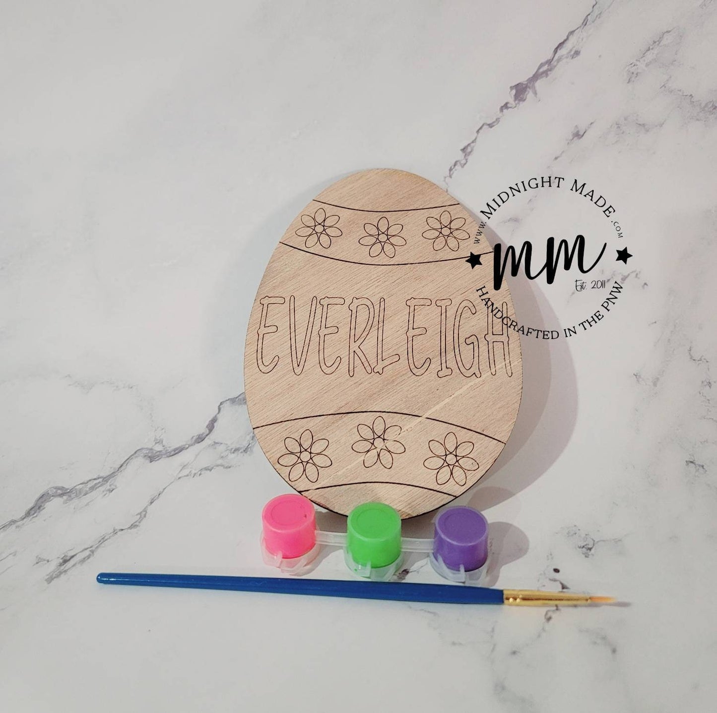 Kids Craft Paint Kit Personalized Easter Egg Easter Gift Basket Idea